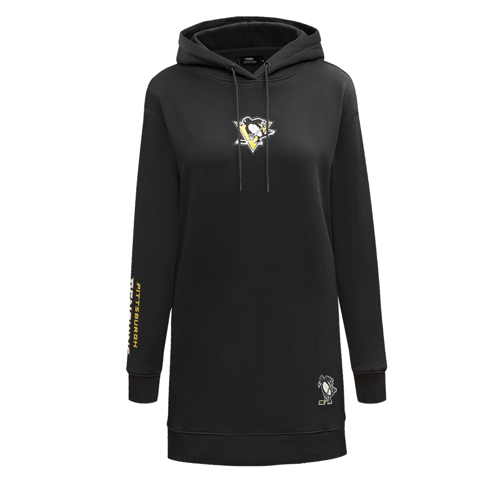 NHL PITTSBURGH PENGUINS CLASSIC ROBE À CAPUCHON POUR FEMME (NOIR)