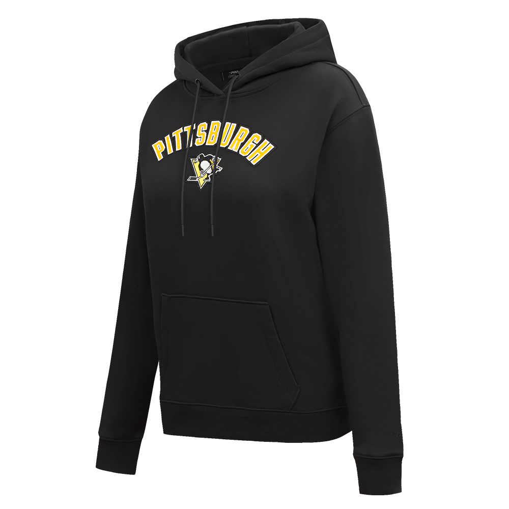 NHL PITTSBURGH PENGUINS CLASSIC WOMEN'S FLC PO HOODIE (BLACK)