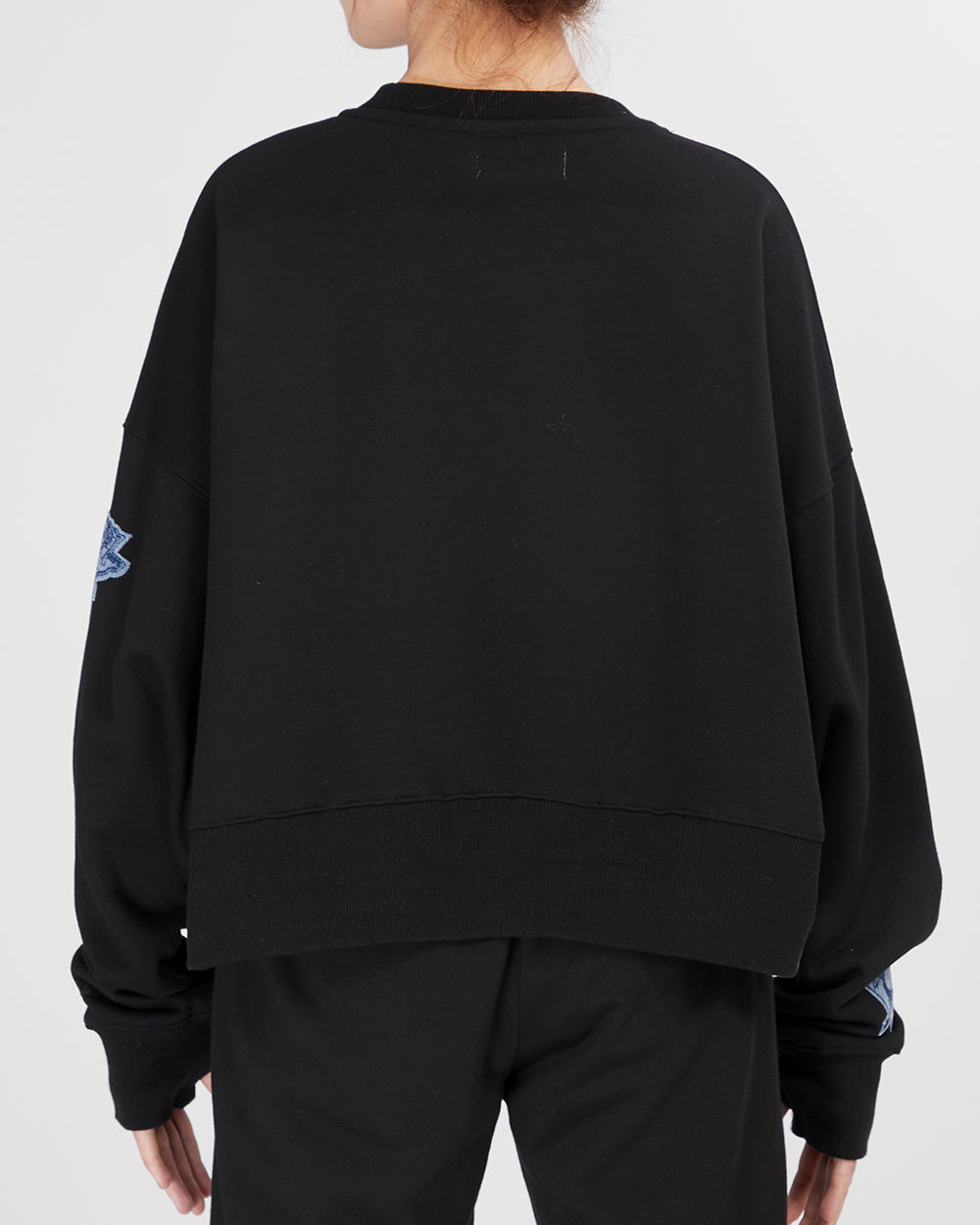 NHL PITTSBURGH PENGUINS VARSITY BLUES WOMEN'S CREWNECK (BLACK)