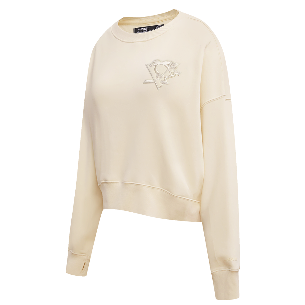 NHL PITTSBURGH PENGUINS NEUTRAL WOMEN'S CREWNECK (EGGSHELL)