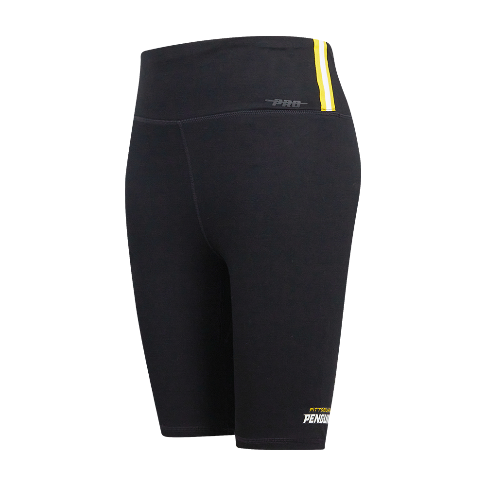 NHL PITTSBURGH PENGUINS CLASSIC WOMEN'S JERSEY BIKE SHORT (BLACK)