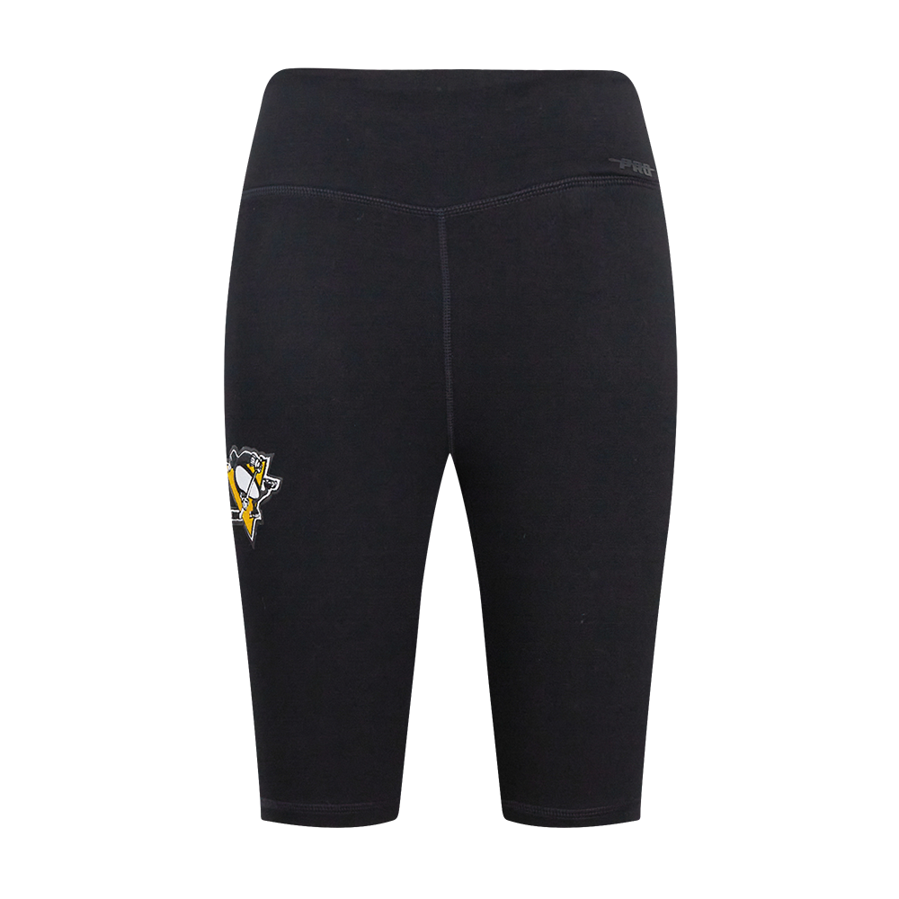 NHL PITTSBURGH PENGUINS CLASSIC WOMEN'S JERSEY BIKE SHORT (BLACK)
