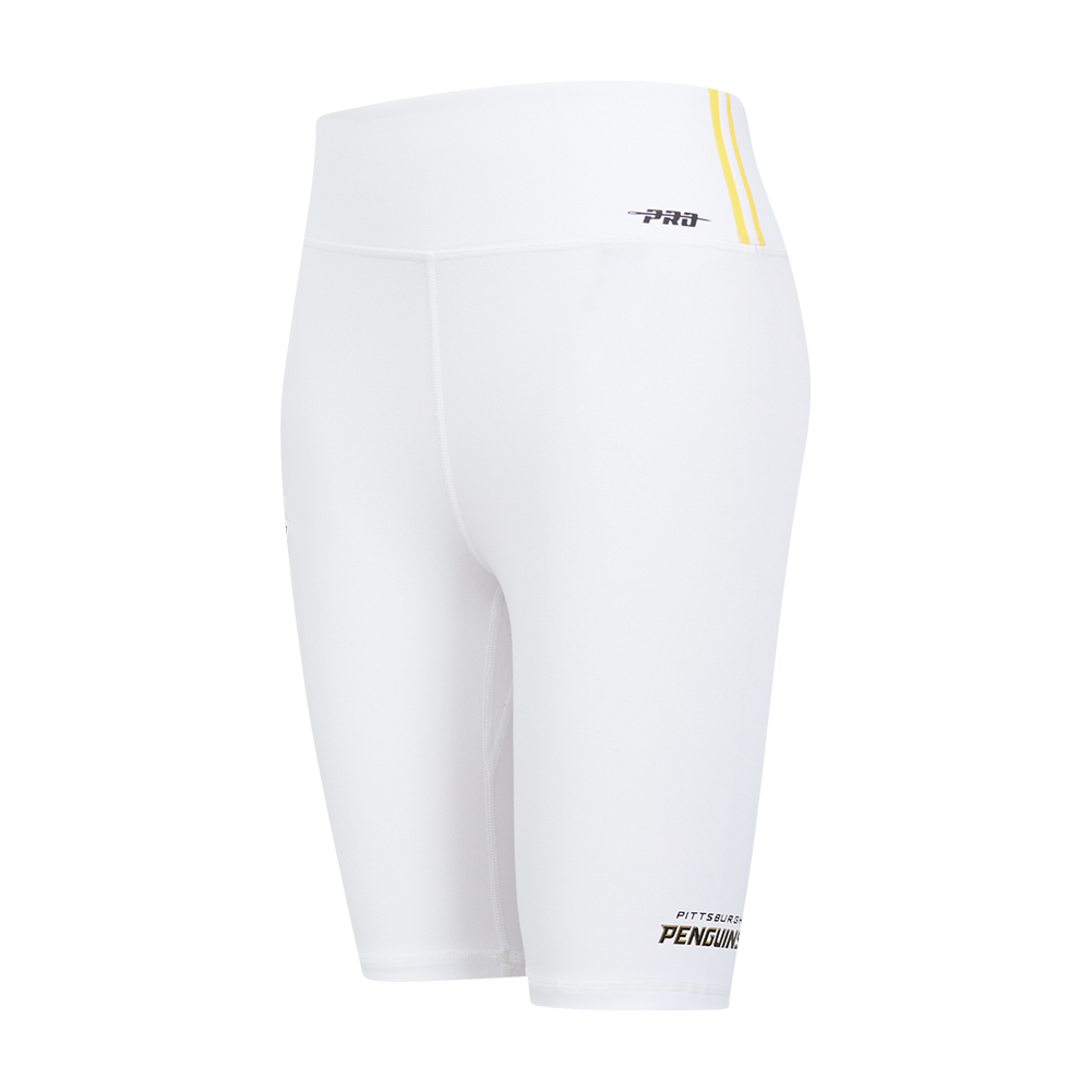 NHL PITTSBURGH PENGUINS CLASSIC WOMEN'S JERSEY BIKE SHORT (WHITE)