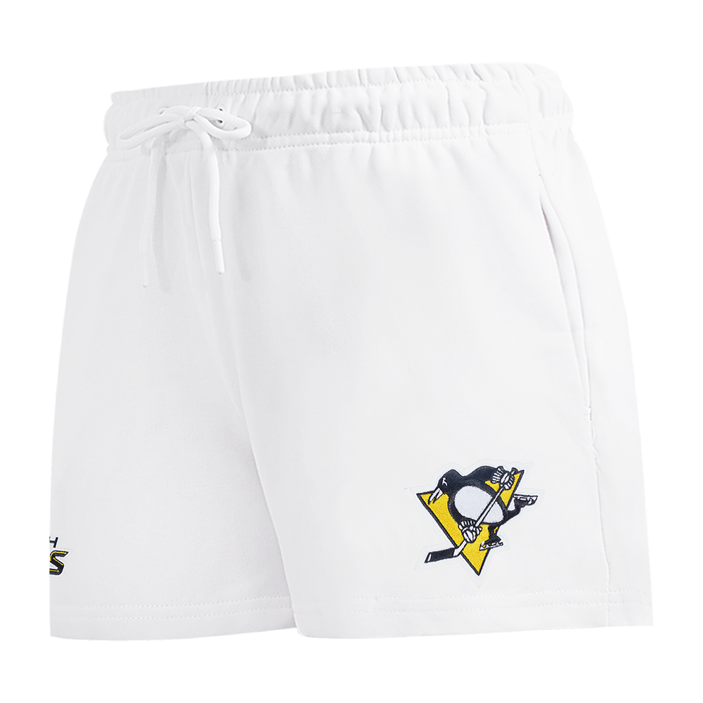 NHL PITTSBURGH PENGUINS CLASSIC WOMEN'S FLEECE SHORT (WHITE)