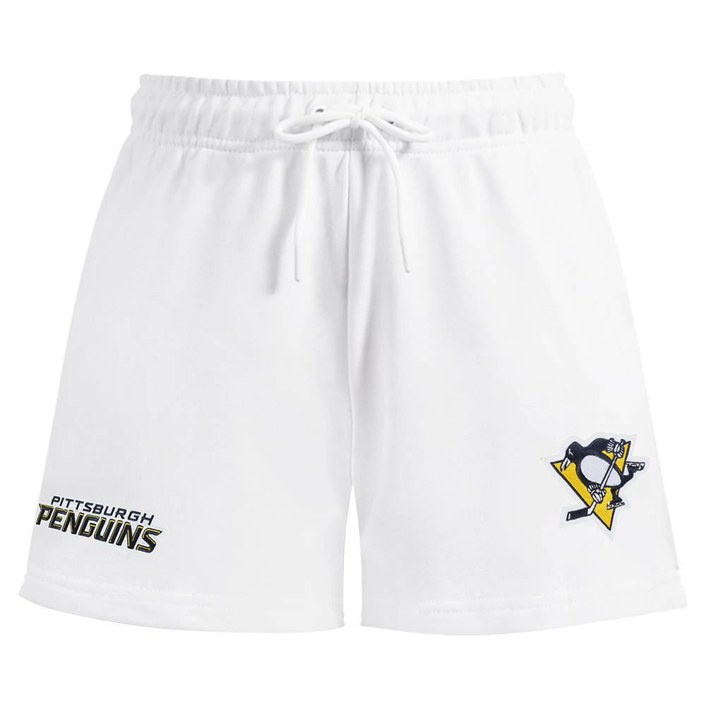 NHL PITTSBURGH PENGUINS CLASSIC WOMEN'S FLEECE SHORT (WHITE)