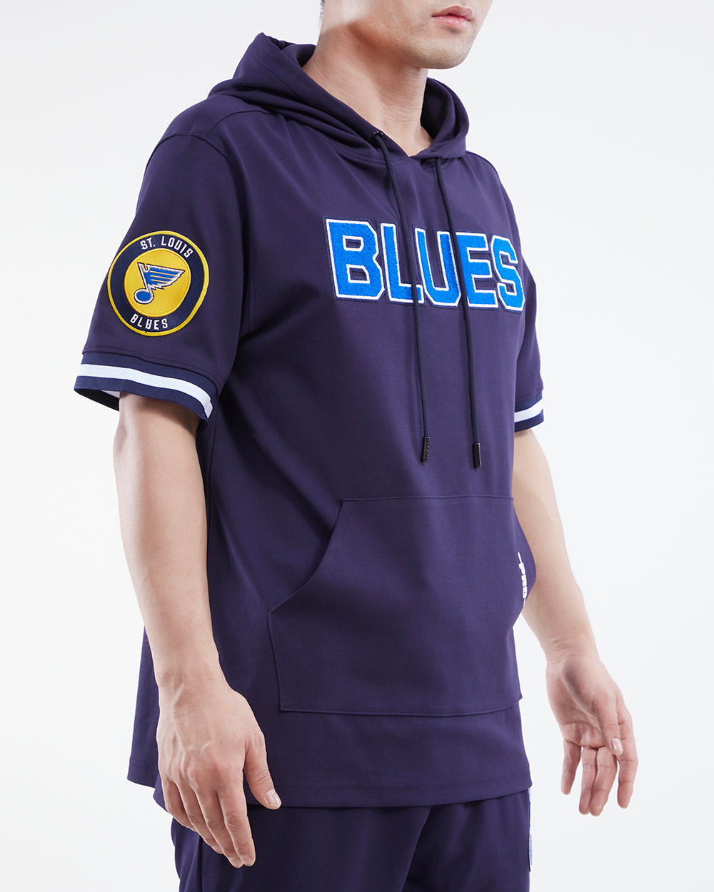 NHL ST. LOUIS BLUES CLASSIC CHENILLE MEN'S PO HOODIE (MIDNIGHT NAVY)