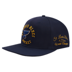 NHL St. Louis Blues HYBRID SNAPBACK HAT (MIDNIGHT NAVY)