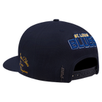 NHL St. Louis Blues HYBRID SNAPBACK HAT (MIDNIGHT NAVY)