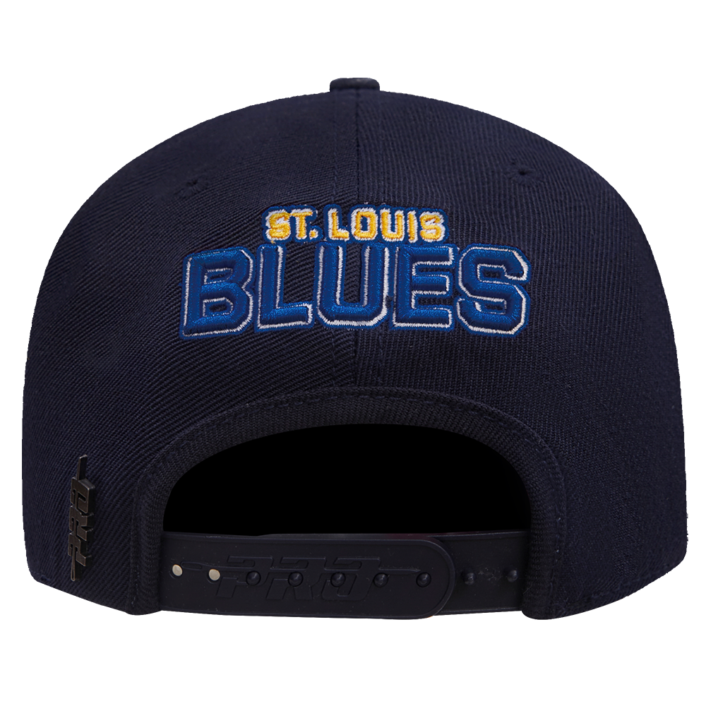 NHL St. Louis Blues HYBRID SNAPBACK HAT (MIDNIGHT NAVY)