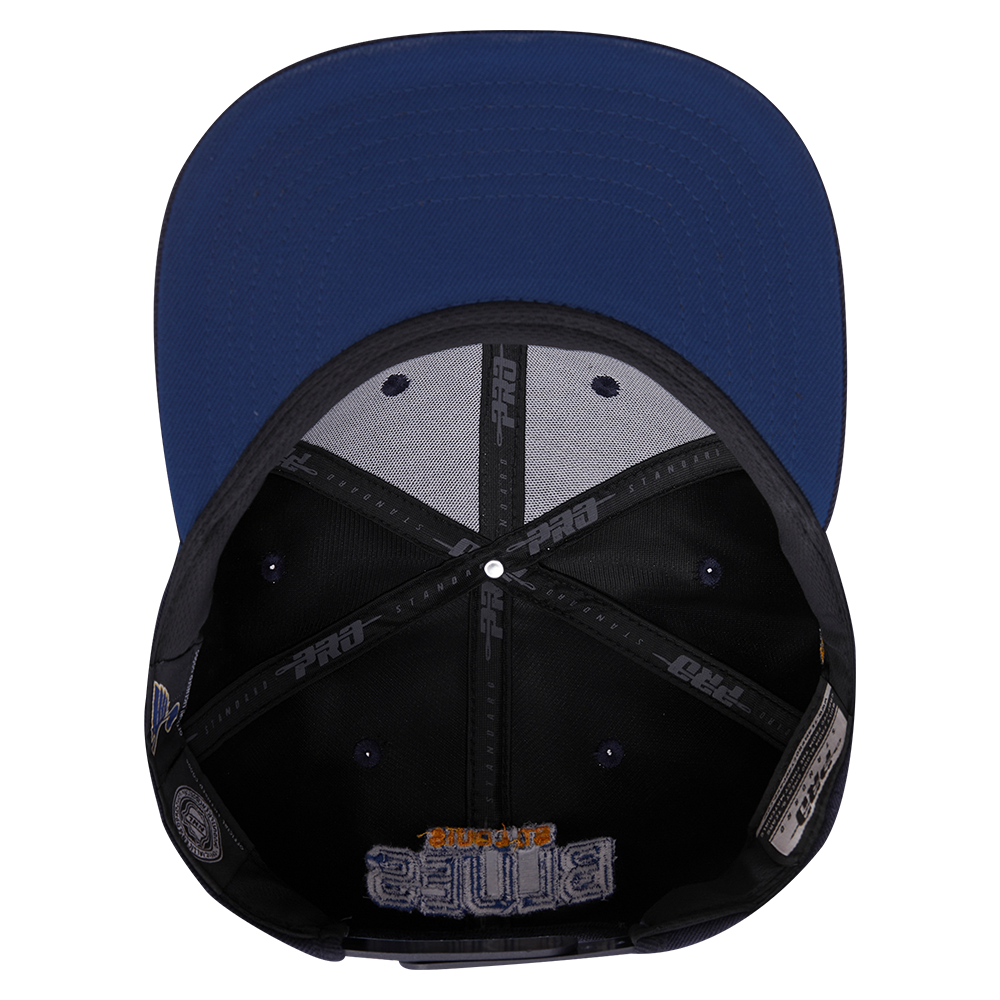 NHL St. Louis Blues HYBRID SNAPBACK HAT (MIDNIGHT NAVY)