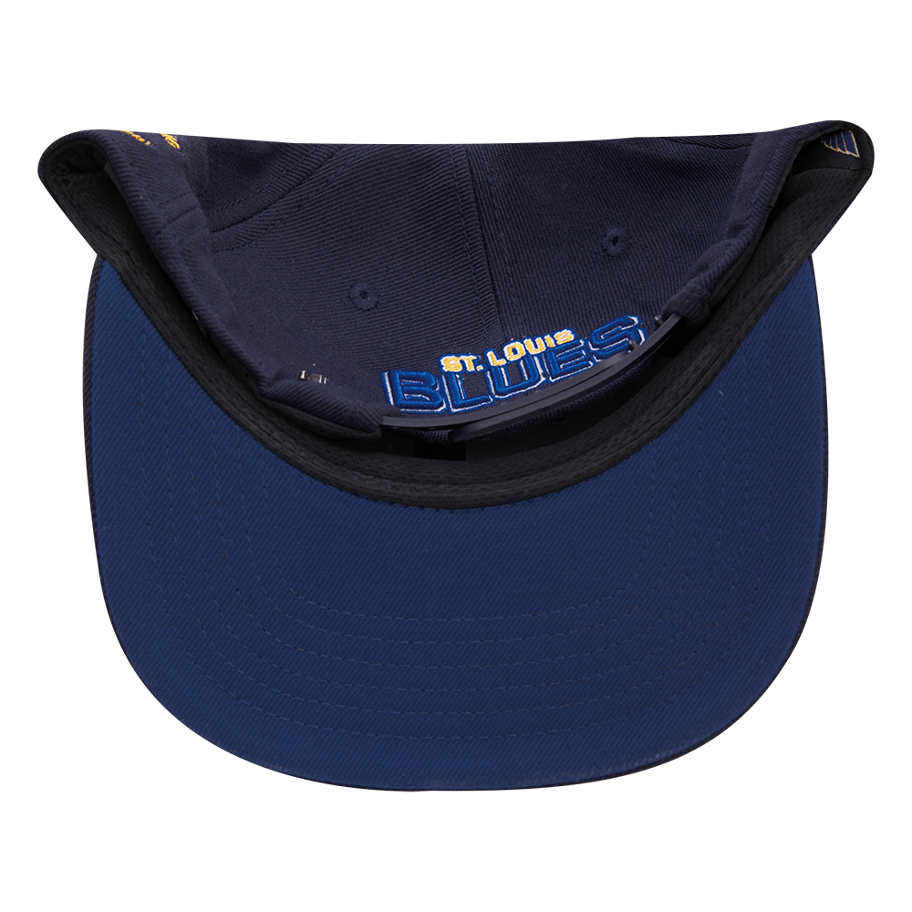 NHL St. Louis Blues HYBRID SNAPBACK HAT (MIDNIGHT NAVY)