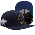NHL St. Louis Blues HYBRID SNAPBACK HAT (MIDNIGHT NAVY)