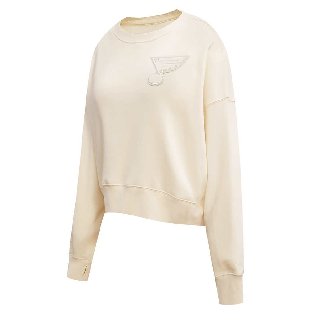 NHL ST. LOUIS BLUES NEUTRAL WOMEN'S CREWNECK (EGGSHELL)