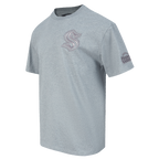 NHL SEATTLE KRAKEN NEUTRAL T-SHIRT EN JERSEY DE COTON À ÉPAULES TOMBANTES POUR HOMME (GRIS CHINÉ FONCÉ)