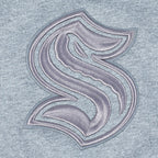 NHL SEATTLE KRAKEN NEUTRAL T-SHIRT EN JERSEY DE COTON À ÉPAULES TOMBANTES POUR HOMME (GRIS CHINÉ FONCÉ)