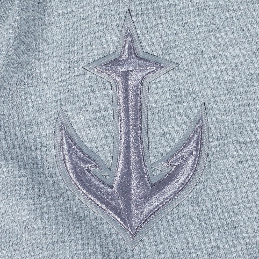 NHL SEATTLE KRAKEN NEUTRAL T-SHIRT EN JERSEY DE COTON À ÉPAULES TOMBANTES POUR HOMME (GRIS CHINÉ FONCÉ)