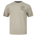 NHL SEATTLE KRAKEN NEUTRAL T-SHIRT EN JERSEY DE COTON À ÉPAULES TOMBANTES POUR HOMME (TAUPE)