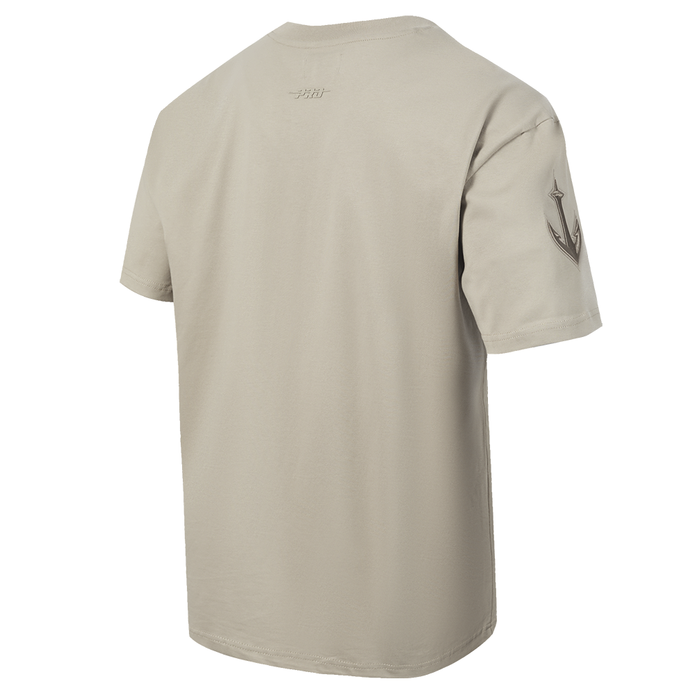 NHL SEATTLE KRAKEN NEUTRAL T-SHIRT EN JERSEY DE COTON À ÉPAULES TOMBANTES POUR HOMME (TAUPE)