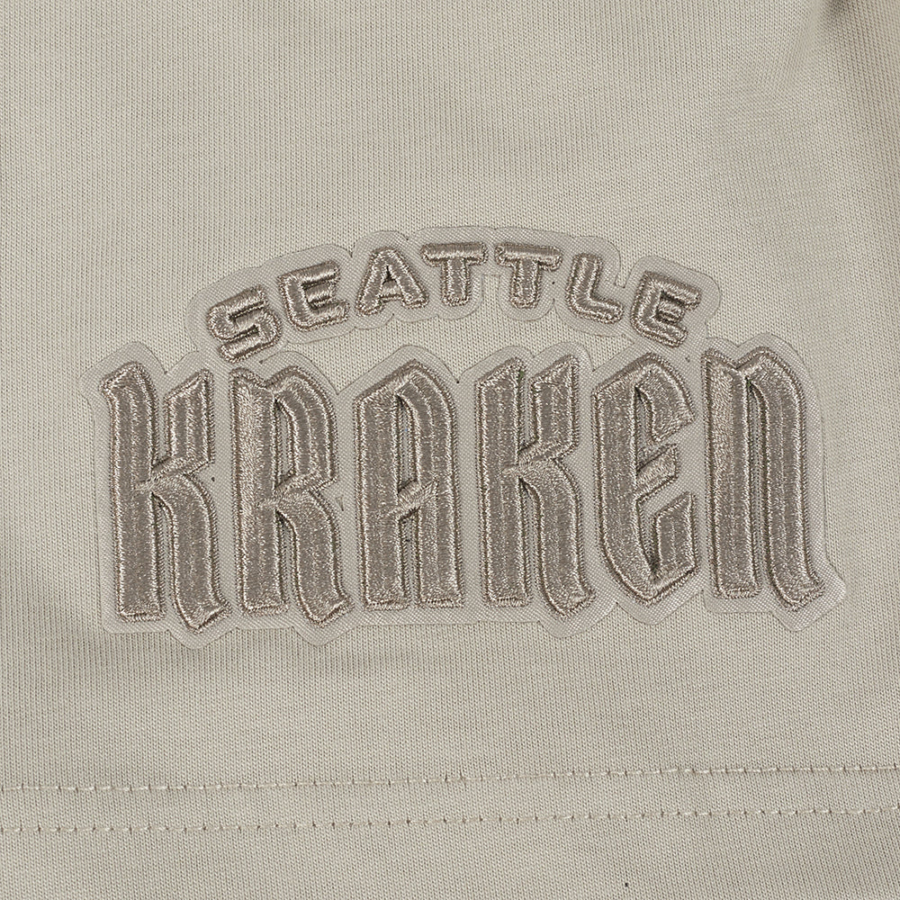 NHL SEATTLE KRAKEN NEUTRAL T-SHIRT EN JERSEY DE COTON À ÉPAULES TOMBANTES POUR HOMME (TAUPE)