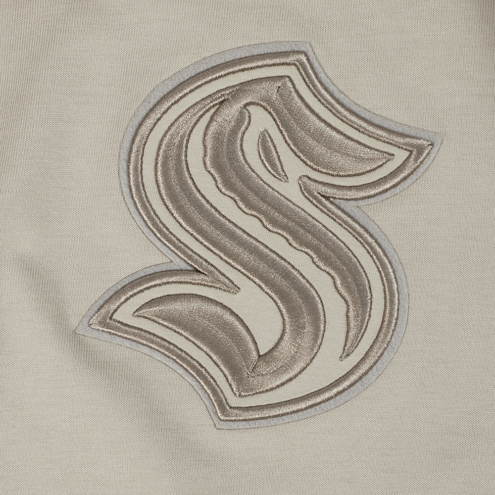 NHL SEATTLE KRAKEN NEUTRAL T-SHIRT EN JERSEY DE COTON À ÉPAULES TOMBANTES POUR HOMME (TAUPE)