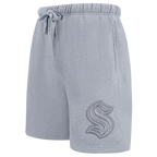 NHL SEATTLE KRAKEN NEUTRAL SHORT EN MOLLETON POUR HOMME POUR HOMME (GRIS CHINÉ FONCÉ)