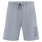 NHL SEATTLE KRAKEN NEUTRAL SHORT EN MOLLETON POUR HOMME POUR HOMME (GRIS CHINÉ FONCÉ)