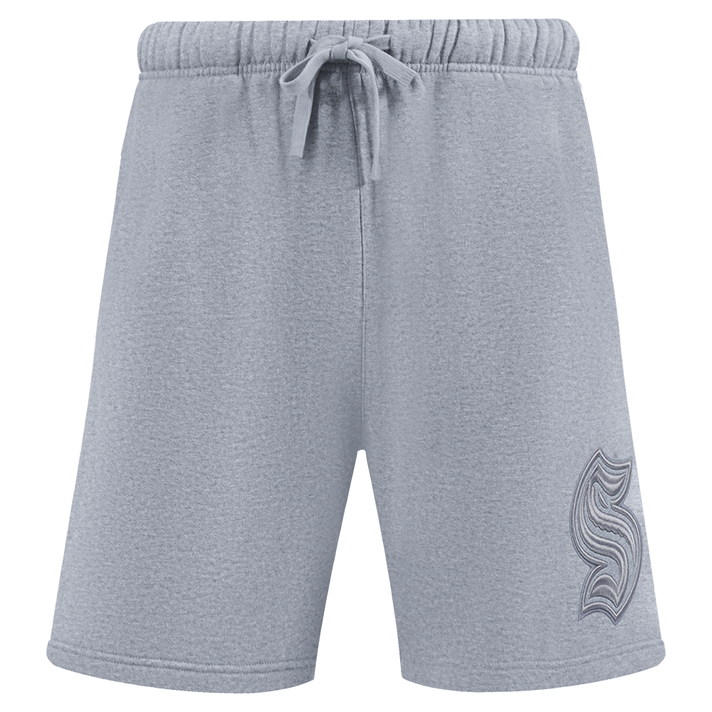 NHL SEATTLE KRAKEN NEUTRAL SHORT EN MOLLETON POUR HOMME POUR HOMME (GRIS CHINÉ FONCÉ)