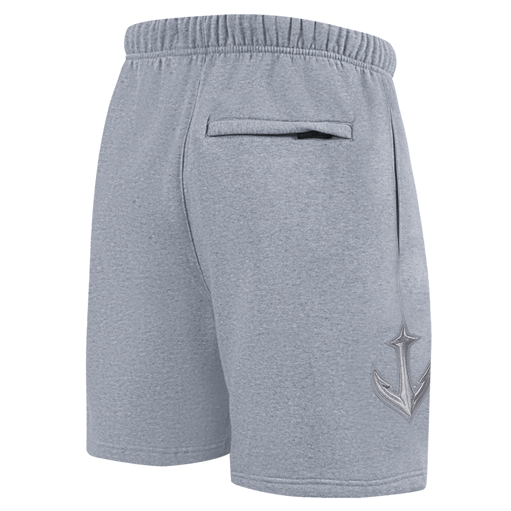 NHL SEATTLE KRAKEN NEUTRAL SHORT EN MOLLETON POUR HOMME POUR HOMME (GRIS CHINÉ FONCÉ)