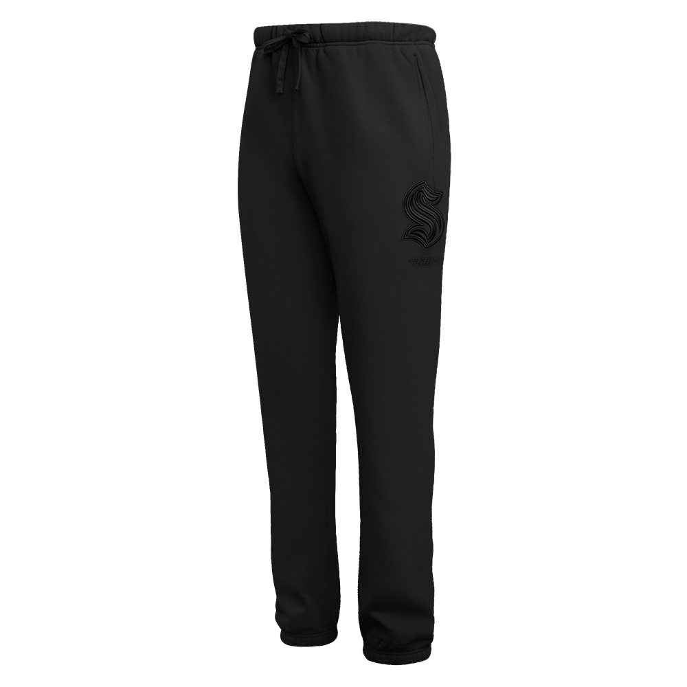 NHL SEATTLE KRAKEN NEUTRAL PANTALON OUATÉ EN MOLLETON POUR HOMME (NOIR)