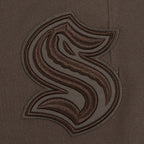 NHL SEATTLE KRAKEN NEUTRAL PANTALON OUATÉ EN MOLLETON POUR HOMME (TAUPE FONCÉ)