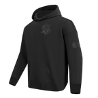 NHL SEATTLE KRAKEN NEUTRAL MEN'S  DROP SHOULDER FLC PO HOODIE (BLACK)