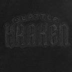 NHL SEATTLE KRAKEN NEUTRAL MEN'S  DROP SHOULDER FLC PO HOODIE (BLACK)