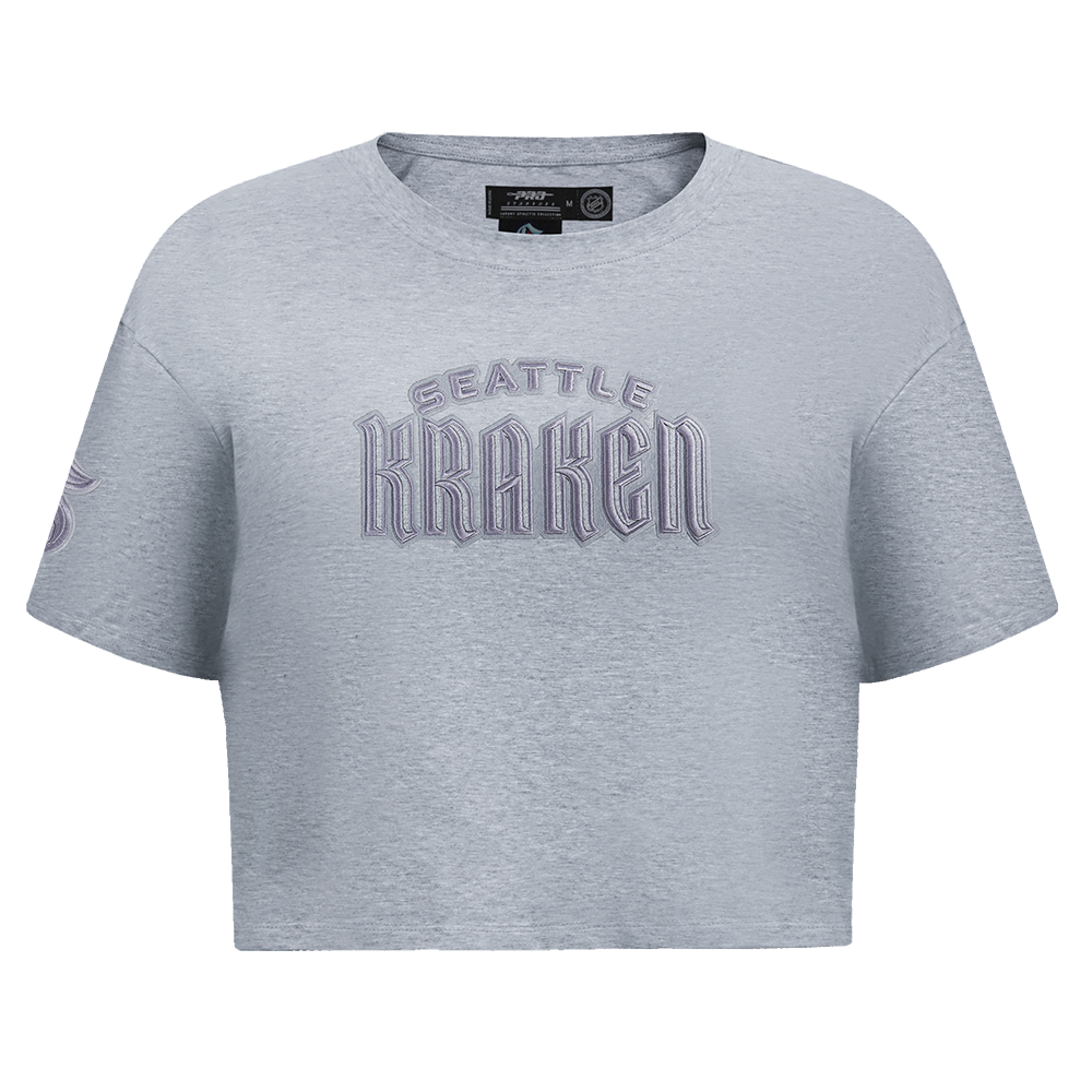NHL SEATTLE KRAKEN NEUTRAL T-SHIRT EN JERSEY SIMPLE À COUPE CARRÉE (GRIS CHINÉ FONCÉ)