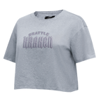 NHL SEATTLE KRAKEN NEUTRAL T-SHIRT EN JERSEY SIMPLE À COUPE CARRÉE (GRIS CHINÉ FONCÉ)