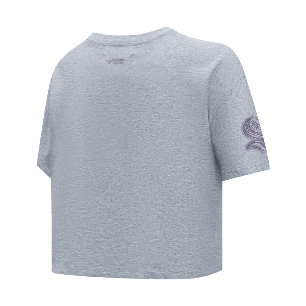 NHL SEATTLE KRAKEN NEUTRAL T-SHIRT EN JERSEY SIMPLE À COUPE CARRÉE (GRIS CHINÉ FONCÉ)