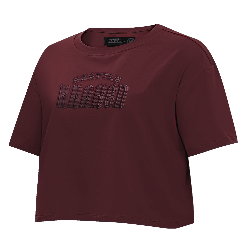 NHL SEATTLE KRAKEN NEUTRAL SINGLE JERSEY BOXY TEE (WINE)