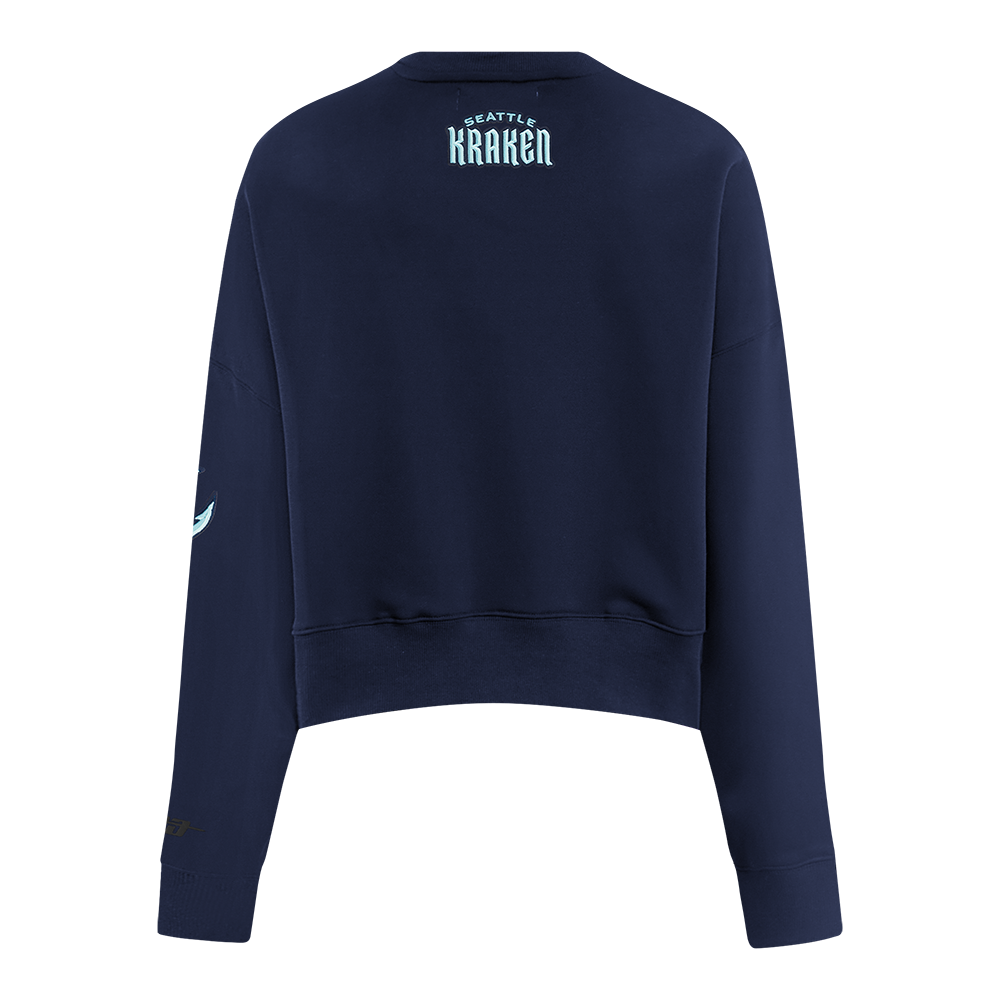 NHL SEATTLE KRAKEN CLASSIC WOMEN'S FLC CREWNECK (MIDNIGHT NAVY)
