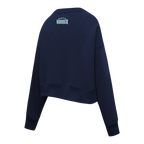 NHL SEATTLE KRAKEN CLASSIC WOMEN'S FLC CREWNECK (MIDNIGHT NAVY)