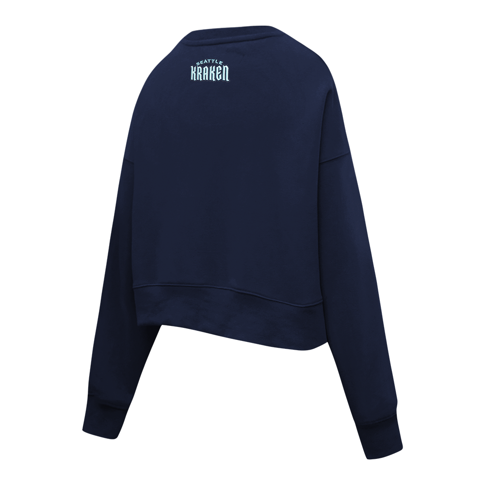 NHL SEATTLE KRAKEN CLASSIC WOMEN'S FLC CREWNECK (MIDNIGHT NAVY)