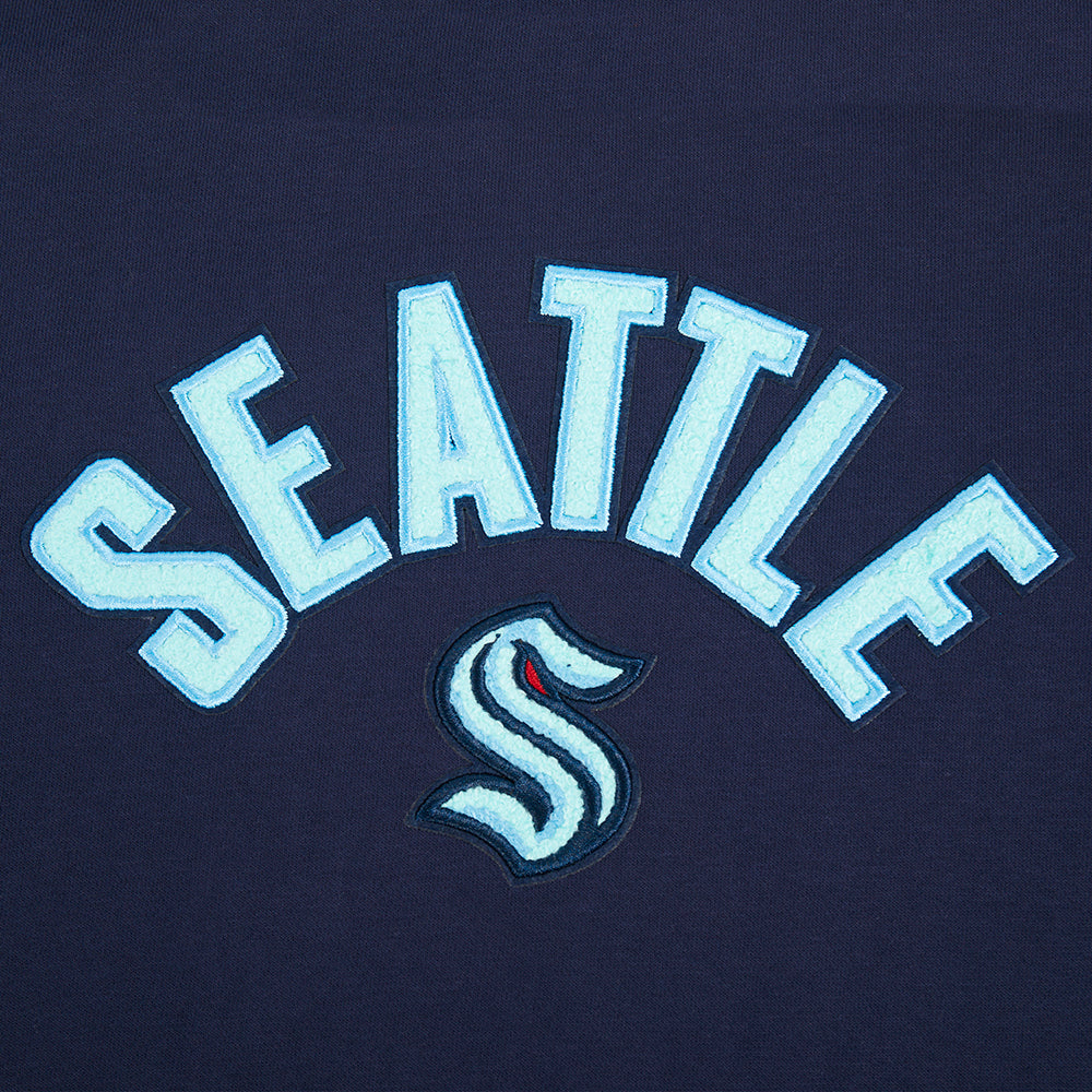 NHL SEATTLE KRAKEN CLASSIC WOMEN'S FLC CREWNECK (MIDNIGHT NAVY)
