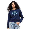 NHL SEATTLE KRAKEN CLASSIC WOMEN'S FLC CREWNECK (MIDNIGHT NAVY)