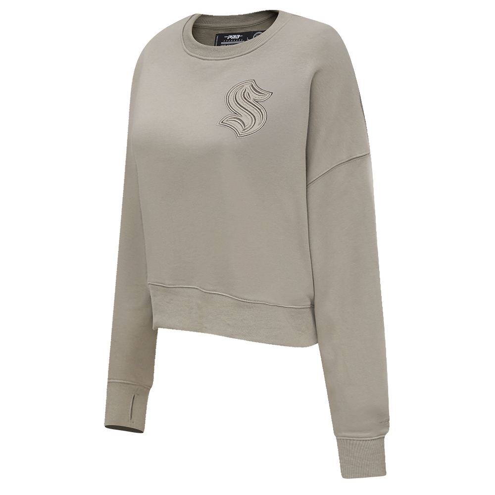 NHL SEATTLE KRAKEN NEUTRAL WOMEN'S CREWNECK (TAUPE)