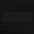 NHL SAN JOSE SHARKS NEUTRAL T-SHIRT EN JERSEY DE COTON À ÉPAULES TOMBANTES POUR HOMME (NOIR)