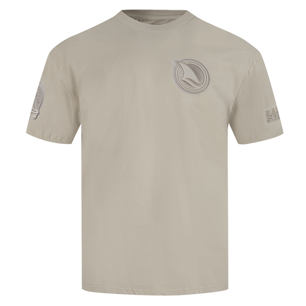 NHL SAN JOSE SHARKS NEUTRAL T-SHIRT EN JERSEY DE COTON À ÉPAULES TOMBANTES POUR HOMME (TAUPE)
