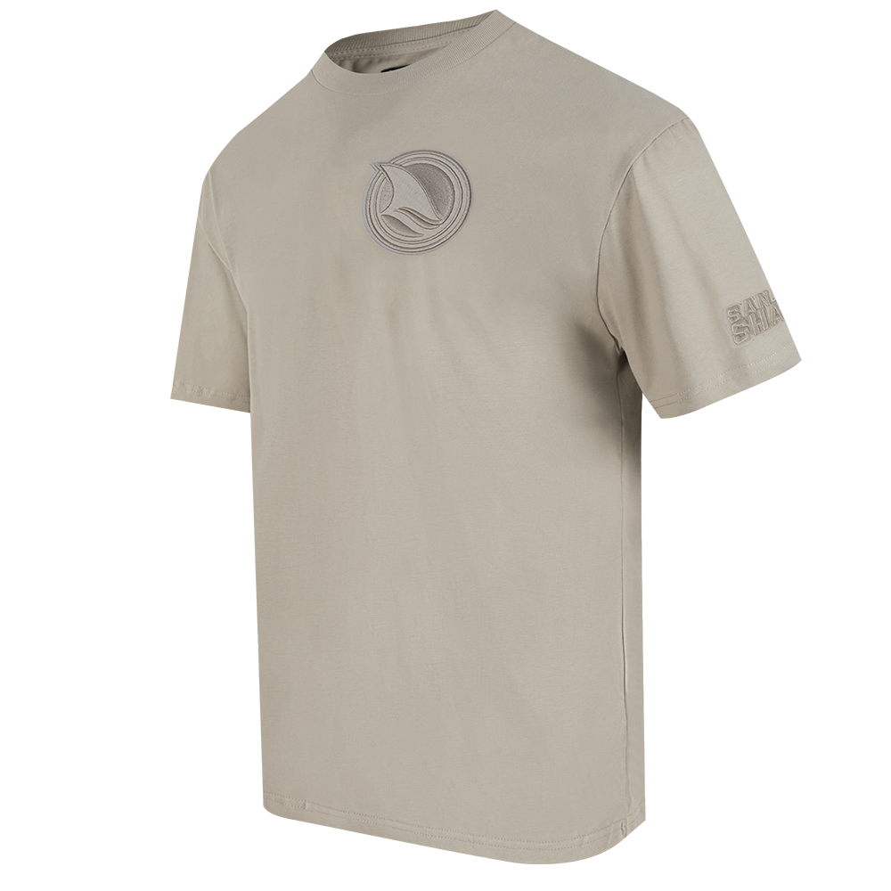 NHL SAN JOSE SHARKS NEUTRAL T-SHIRT EN JERSEY DE COTON À ÉPAULES TOMBANTES POUR HOMME (TAUPE)