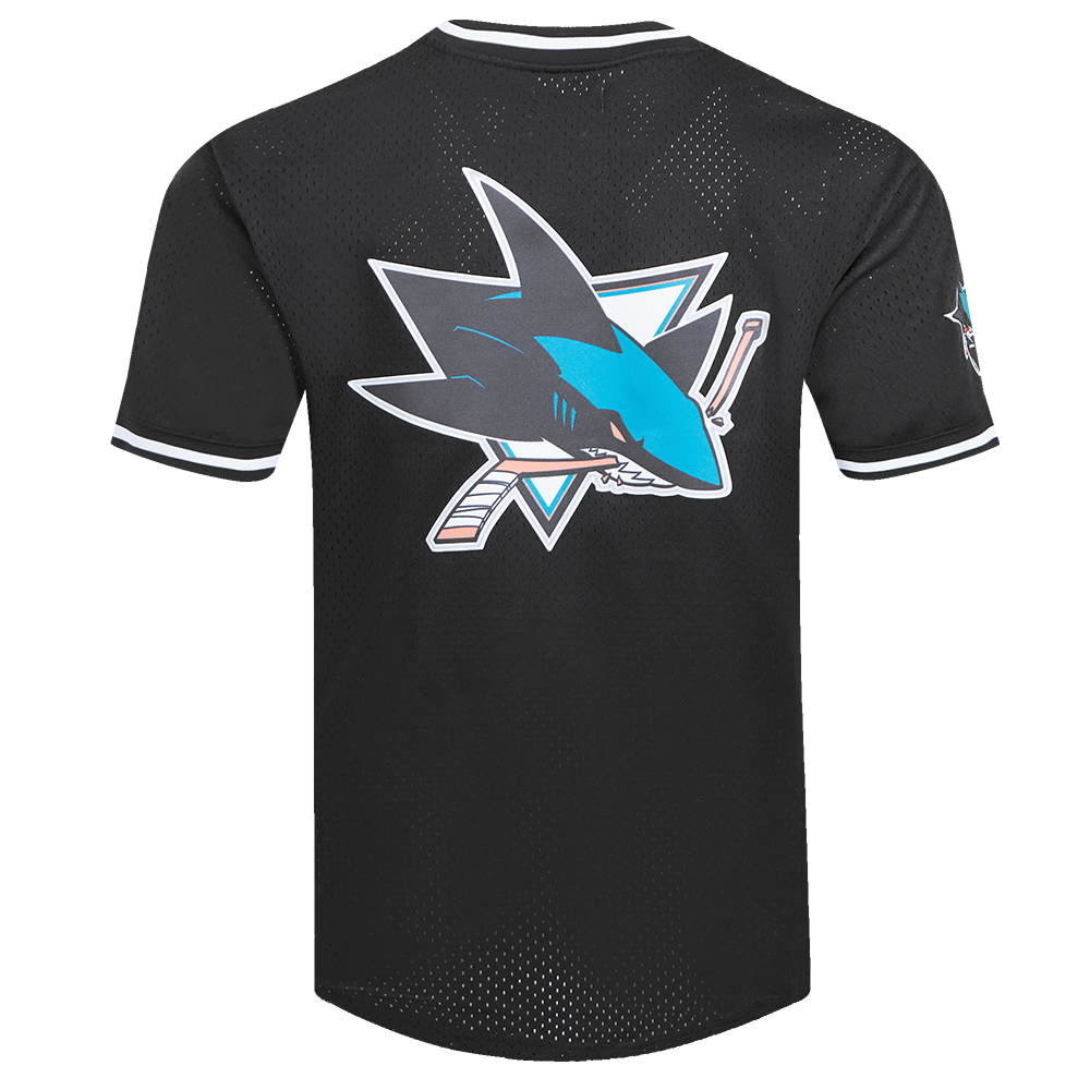 NHL SAN JOSE SHARKS CLASSIC T-SHIRT EN FILET POUR HOMME (NOIR)