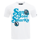 NHL SAN JOSE SHARKS SOUVENIR MEN'S SJ TEE (WHITE)