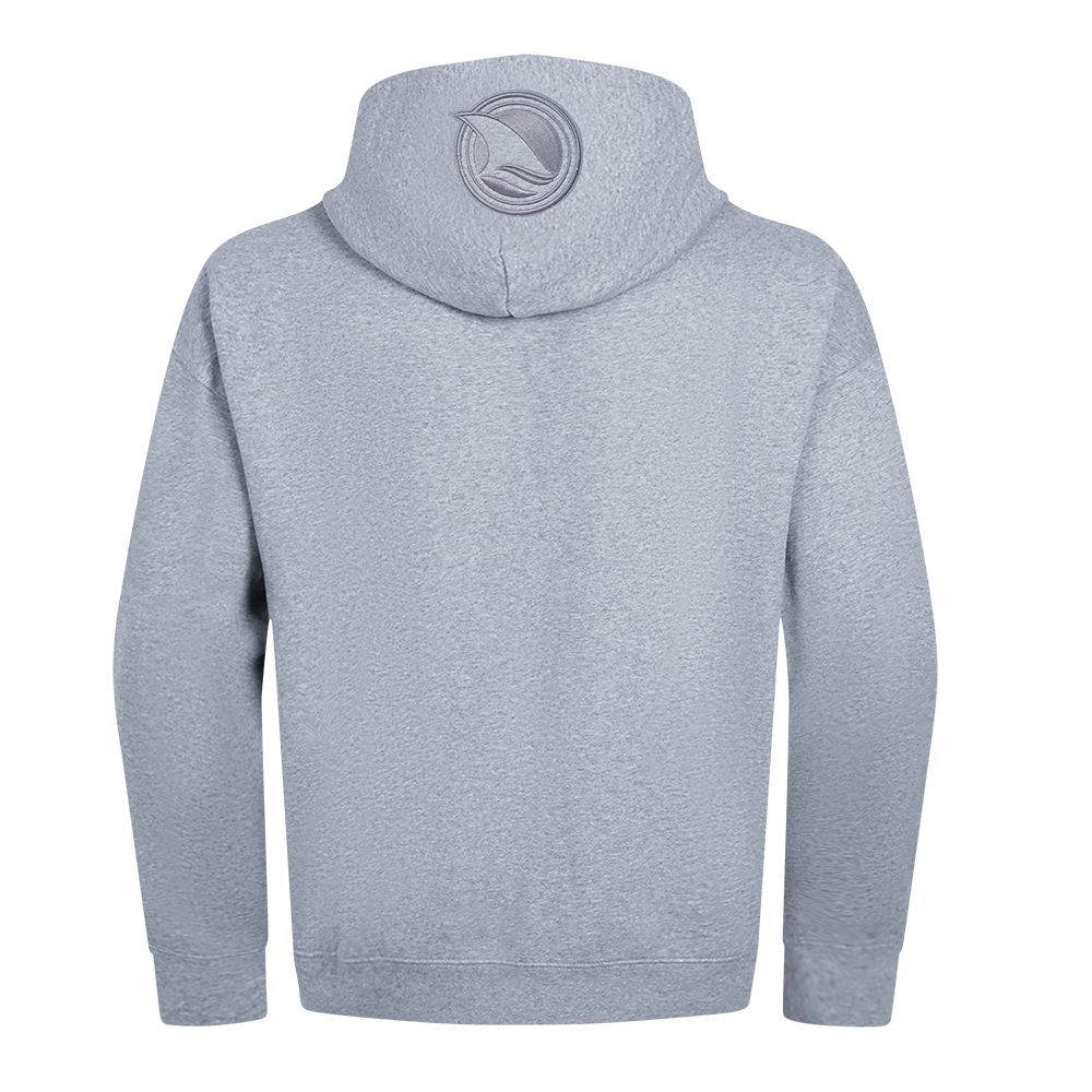 NHL SAN JOSE SHARKS NEUTRAL CHANDAIL À CAPUCHON EN MOLLETON À ÉPAULES TOMBANTES POUR HOMME (GRIS CHINÉ FONCÉ)