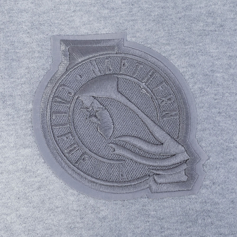 NHL SAN JOSE SHARKS NEUTRAL CHANDAIL À CAPUCHON EN MOLLETON À ÉPAULES TOMBANTES POUR HOMME (GRIS CHINÉ FONCÉ)