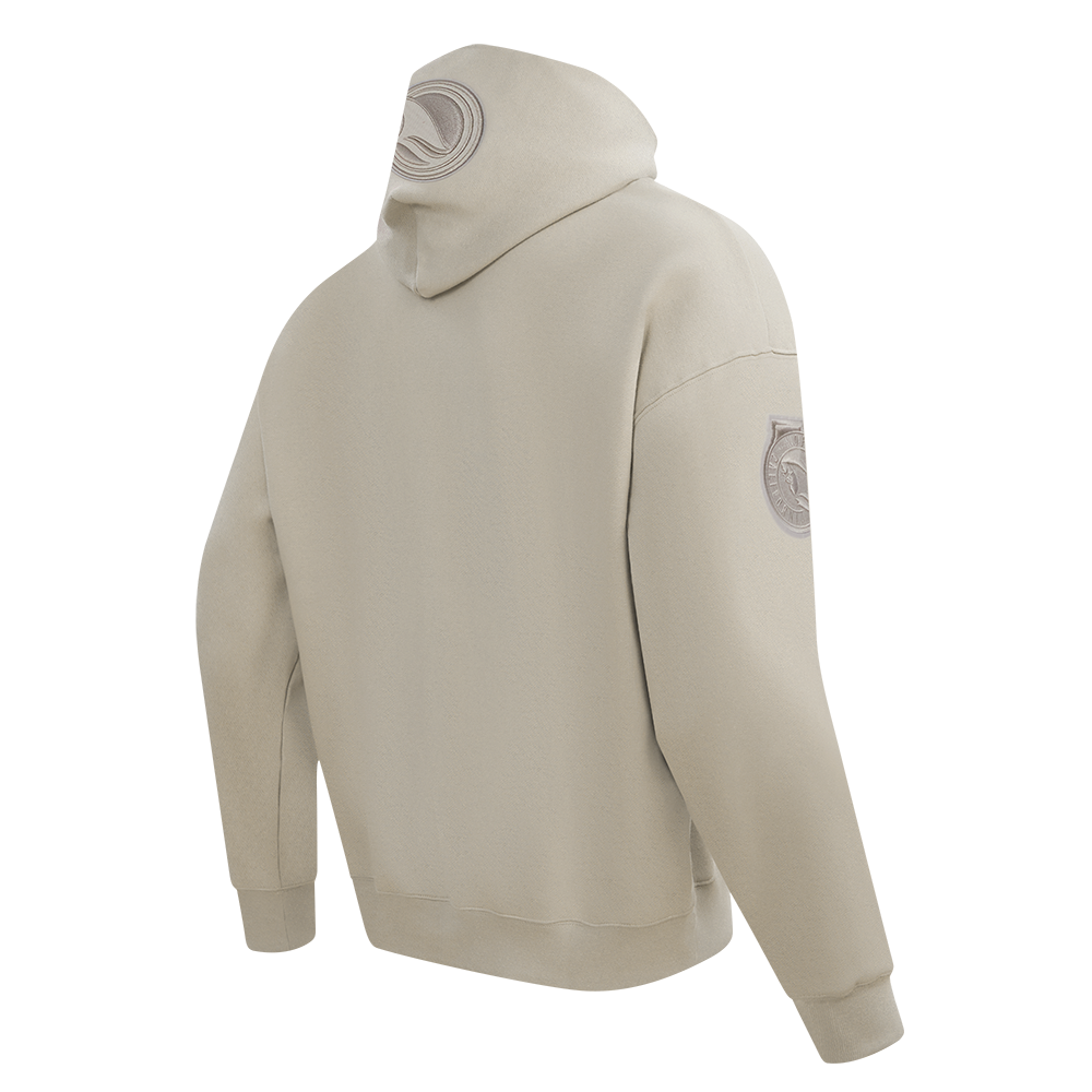 NHL SAN JOSE SHARKS NEUTRAL CHANDAIL À CAPUCHON EN MOLLETON À ÉPAULES TOMBANTES POUR HOMME (TAUPE)